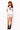 SAMPLE - White, Purple, & Orange Full Sequin Skinny Stripe Skirt