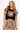 Black Rainbow Tiger Knit Short Sleeve Sweater Top