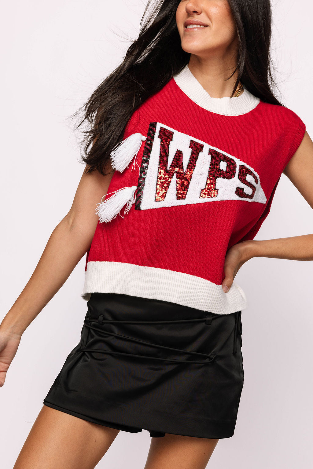 Licensed 'WPS' Pennant Sweater Tank