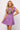 Lavender Rainbow Tiger Head Knit Sweater Dress