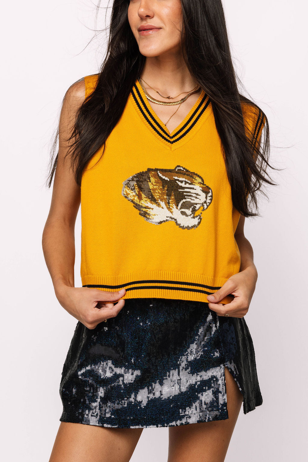 Licensed Mizzou Small Mascot Sweater Vest