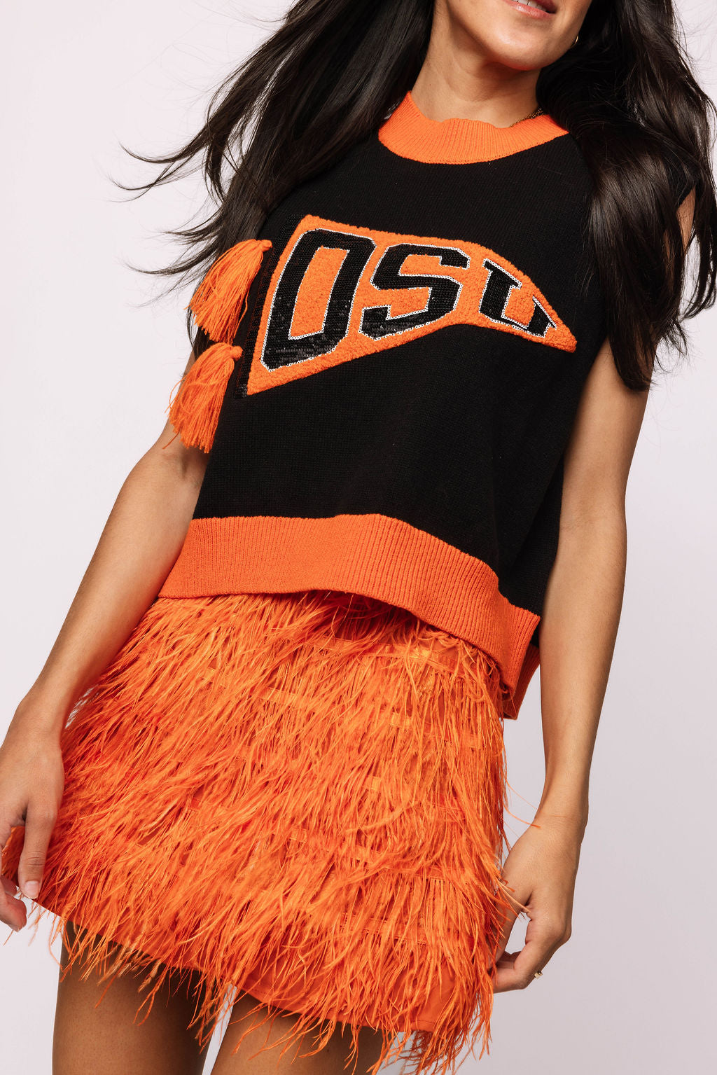 Licensed 'OSU' Pennant Sweater Tank
