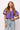 Licensed Purple LSU Cotton Tie Front Jersey Top