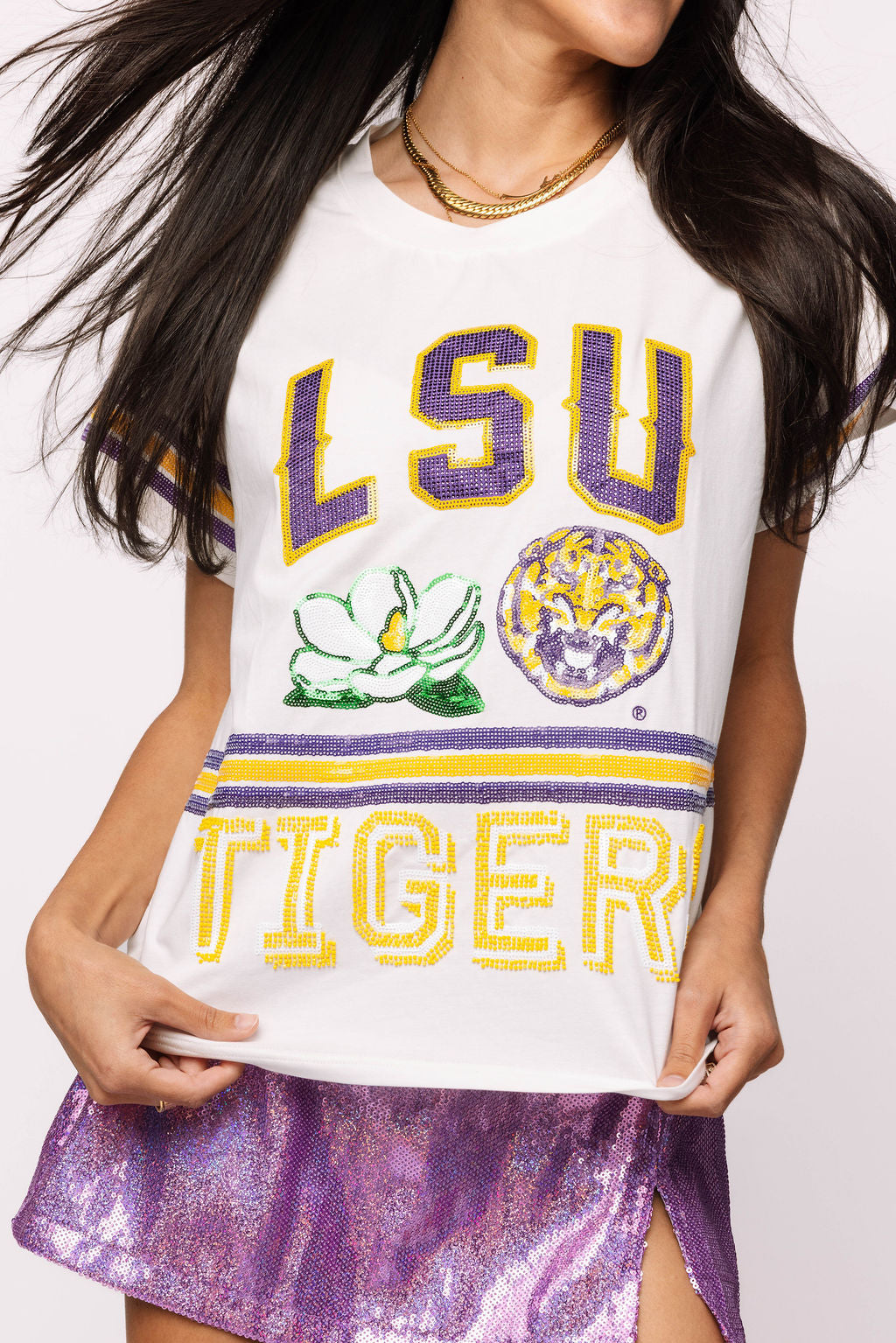 Licensed LSU State Flower Mascot Tee