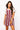 Maroon & Grey Sequin Striped Overall Dress