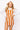 Burnt Orange & White Sequin Striped Overall Dress