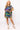 Denim with Rainbow Tiger Short Sleeve Dress