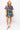 Denim with Rainbow Tiger Short Sleeve Dress