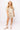White with Gold Tiger Short Sleeve Denim Dress
