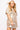 White with Gold Tiger Short Sleeve Denim Dress