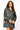 Navy Plaid Scattered Turkey Button Up Dress