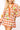 Orange & White Checkered Knit Thanksgiving Food on Plate Fringe Cardigan