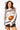 White & Brown Stripe 'Gobble' Long Sleeve Sweater