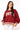 Maroon & Ivory Rhinestone 'Stuffed" Sweatshirt