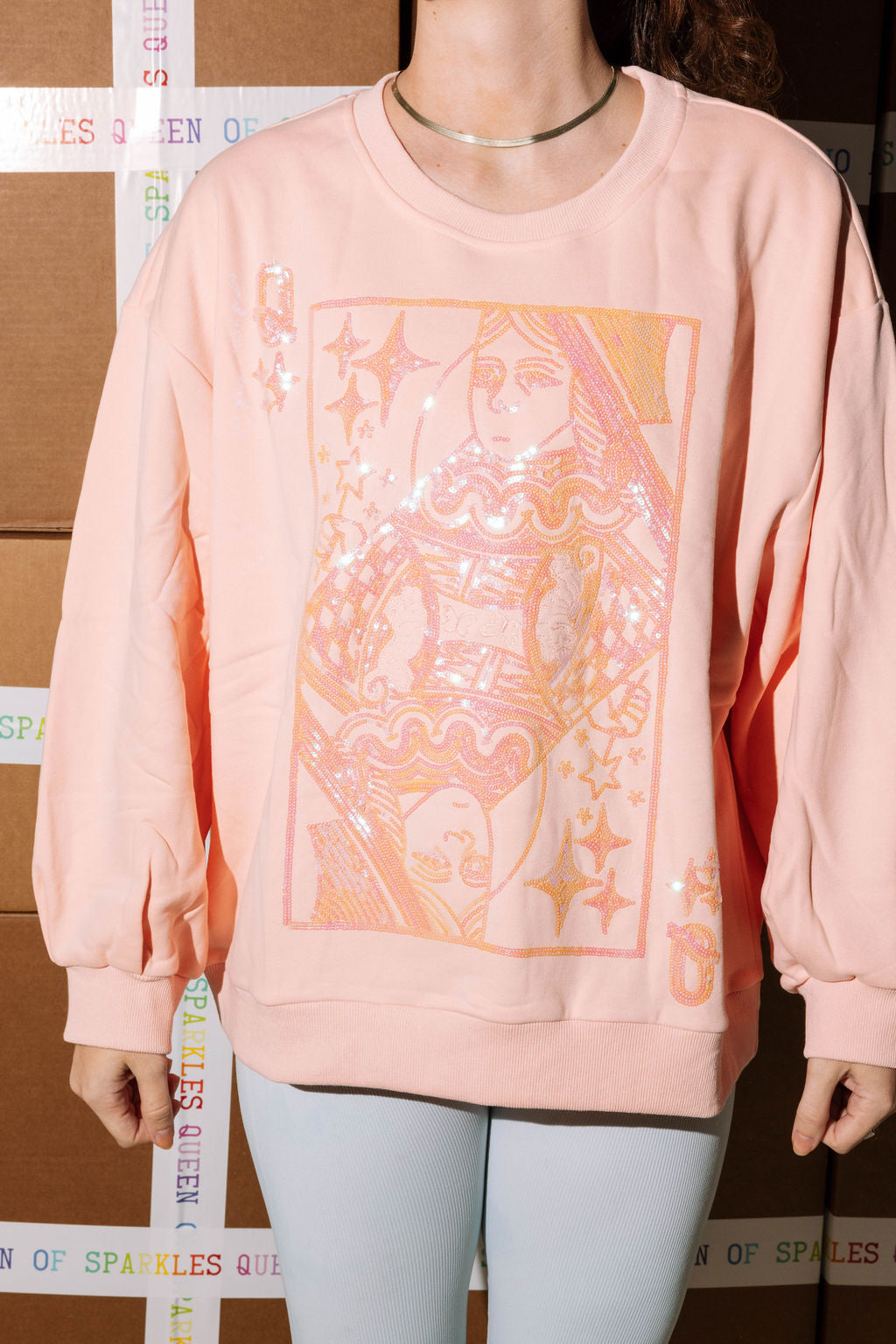 Pink Queen Tonal Sweatshirt - Missing Mouth