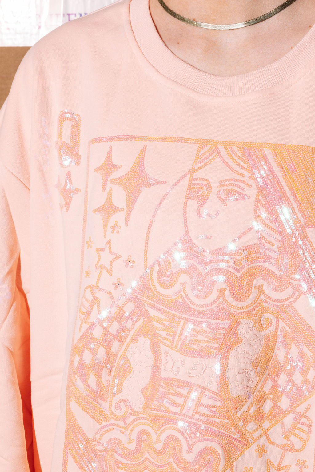 Pink Queen Tonal Sweatshirt - Missing Mouth