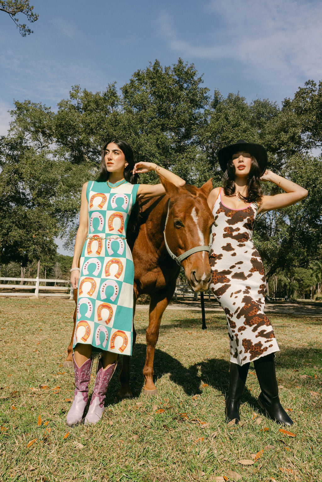 Teal Checkered Horse Shoe Knit Maxi Dress Queen of Sparkles Teal Checkered Horse Shoe Knit Maxi Dress Queen of Sparkles