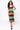 SAMPLE - Maroon & Gold Colorblock Football Icon Knit Midi Dress