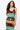 SAMPLE - Maroon & Gold Colorblock Football Icon Knit Midi Dress