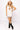 Licensed Sample - OSU White V Neck Striped Cuff Sweater Vest Dress
