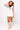 Licensed Sample - South Carolina White V Neck Striped Cuff Sweater Vest Dress