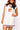 Licensed Sample - Clemson White V Neck Striped Cuff Sweater Vest Dress