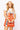 SAMPLE - Burnt Orange & White Touchdown Football Field Tee Dress