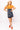 SAMPLE - Orange & Navy Touchdown Football Field Tee Dress