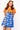 SAMPLE - Royal & Orange Touchdown Football Field Tee Dress