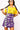 SAMPLE - Purple & Yellow Touchdown Football Field Tee Dress