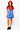 SAMPLE - Royal & Red Touchdown Football Field Tee Dress