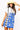 SAMPLE - Royal & White Touchdown Football Field Tee Dress