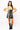 SAMPLE - Black & Gold Touchdown Football Field Tee Dress