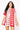 SAMPLE - Crimson & White Colorblock Football SS Dress