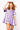 SAMPLE - Purple & White Colorblock Football SS Dress