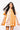 SAMPLE - Bright Orange & White Colorblock Football SS Dress