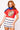 SAMPLE - Red Flower Football Tee