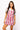 SAMPLE - Red & Powder Blue Sequin Striped Overall Dress