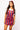 SAMPLE - Navy & Red Sequin Striped Overall Dress