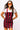 SAMPLE - Garnet & Black Sequin Striped Overall Dress