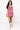 SAMPLE - Crimson & White Sequin Striped Overall Dress