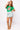 Green Flower Football Tee