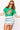 Green Flower Football Tee