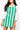 SAMPLE - Green & White Sequin Striped Overall Dress