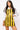 SAMPLE - Black & Yellow Sequin Striped Overall Dress