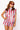 SAMPLE - Red & Powder Blue Sequin Striped Set