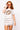 SAMPLE - White, Crimson & Ivory Full Sequin Skinny Stripe Skirt