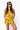 SAMPLE - Yellow/Black Plaid Rhinestone Football Tie Front Tank and Shorts Set