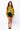 SAMPLE - Black & Yellow Sequin Striped LS Button Down