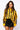SAMPLE - Black & Yellow Sequin Striped LS Button Down